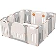 LIVINGbasics Foldable Baby Playpen, 14-Panel Kids Activity Center ...