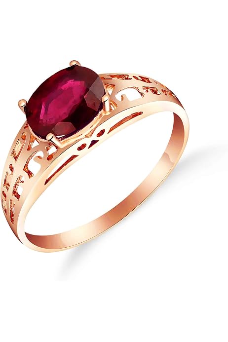 Galaxy Gold 14K Solid Yellow Gold Ring - Cushion Shape Genuine Ruby AAA Grade, Handmade In USA, Fine Jewelry - View #9