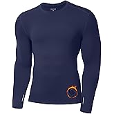 Moozava Mens Thermal Long Sleeve Shirt Fleece Lined Compression Base Layer Top Cold Weather Gear Hunting Athletic Undershirt