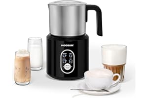 MOOSUM Detachable Milk Frother, Food Grade Stainless Steel 17oz Electric Milk Steamer, Easy Clean with Dishwasher Safe, Autom