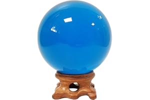 Aise Jade K9 Crystal Balls with 2 Display Stands for Color Therapy Photography Prop Magic Gazing Scrying Divination Feng Shui