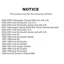 Rear Wheel Bearing Pair for Volkswagen Passat Audi