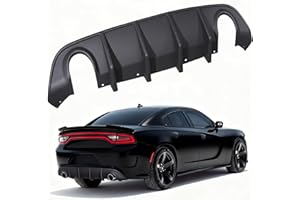 AAriguthel Charger Rear Diffuser Compatible with 2015-2023 Dodge Charger Diffuser SRT Rear Lip Bumper Diffuser Rear Valance D