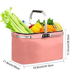 Market Basket Collapsible Large Reusable Shopping