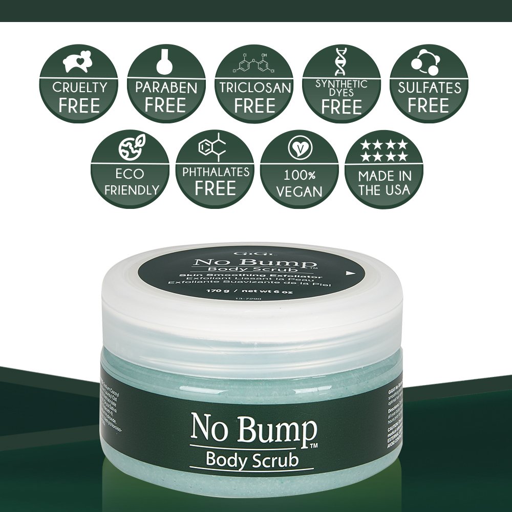 GiGi No Bump Body Scrub with Salicylic Acid for Ingrown Hair & Razor Burns, 6 oz : Hair Trimmer Kits And Sets : Beauty