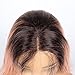Life Diaries Ombre 2 Tones Auburn Pink Hair Synthetic Lace Front Wig Dark Roots Long Udreamy Nautral Straight Glueless Replacement Hair Wigs For Women Heat Resistant Fiber Hair Half Hand Tied 26 Inch