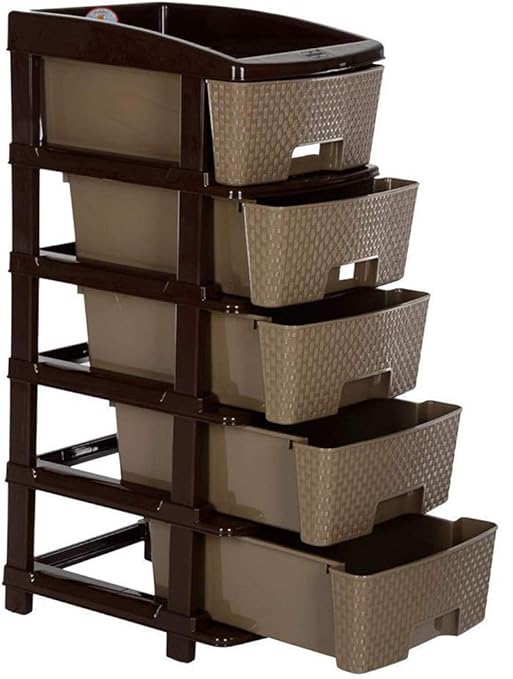 Tedemel Nakoda MAGNUM 5 Tier Plastic Containers Drawer (Approx 78 cm