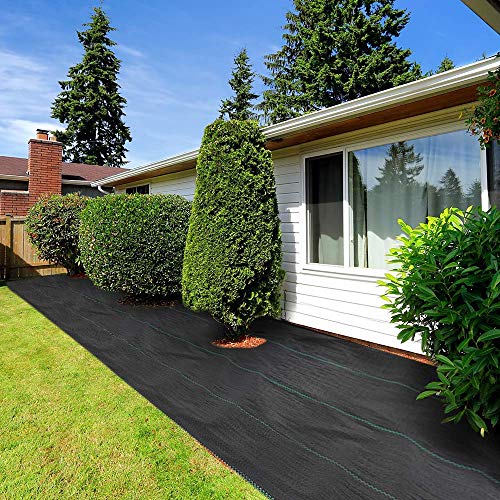 BeGrit Toiles de Paillage Biodegradable Tissée Toile Anti-Mauvaises Herbes 1,5M X 10M Paillis Sol Jardin Allée Paysage Tissu