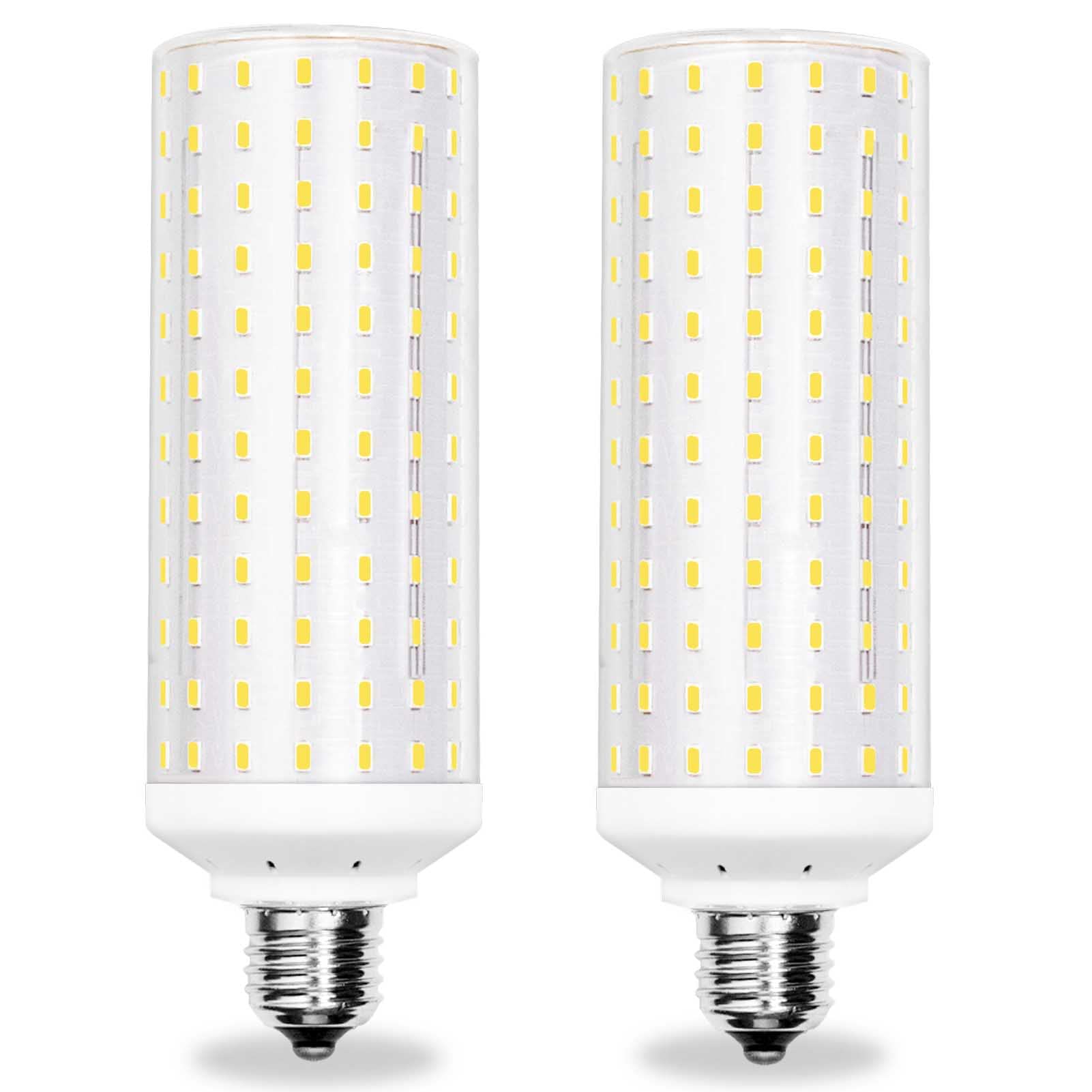 TRIJZHOU E27 LED Light Bulb 300W Halogen Equivalent Daylight White 6000K 3680 Lumen AC 100-265V Medium Screw Base Non-Dimmable 360°Beam Angle No Flicker Corn led Bulb Pack of 2 — image 1