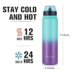 Oldley Insulated 32 oz Stainless Steel Water Bottle