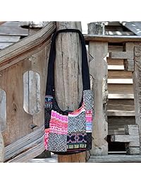 NOVICA multicoloreado algodón Sling bolsa Bolsa, "Hmong Tradición