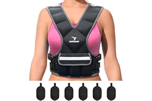 Empower Weighted Vest for Women - Ideal Body Vest for Adding Resistance Intensity to Workouts -Fixed 8lbs or Adjustable 10 to