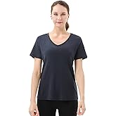 Merino Protect Base Layer Women Classic Strips Shirts Moisture-Wicking Tops for Travel Hiking