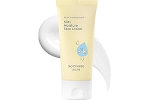GOONGBE Kids' Moisture Face Lotion - Korean Kids Daily Face Moisturizer - 8hr Moisturizing Refreshing Cream Type Lotion with Cica and Allantoin - Allergen Free Scent, 2.7 fl.oz.