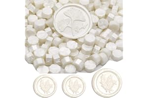 Lot de 200 perles de cire à cacheter pour cachet de cire, parfaites pour cartes de Noël, enveloppes, invitations, emballages 