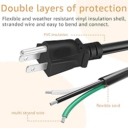 LCMLA 9.8ft 12 Gauge 3 Prong Heavy Duty Replacement