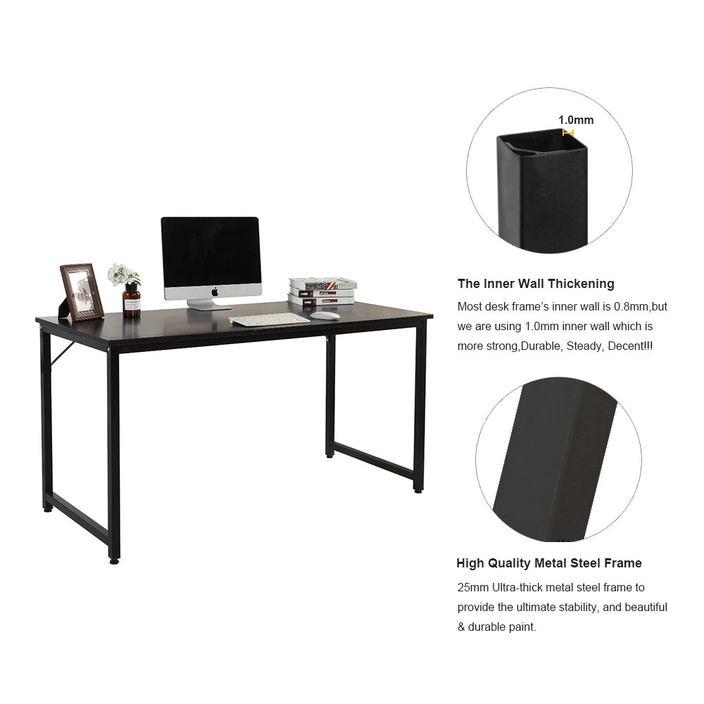 SogesHome Computer Desk 55" PC Desk Office Desk Workstation For Home