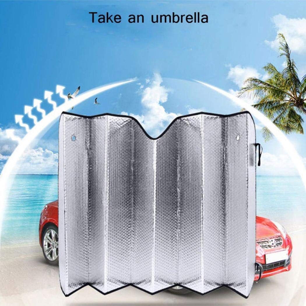 Kaimu Foldable Front Rear Windshield Car Window Sun Visors Sunshade Cover Block Windshield Sunshades