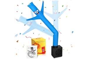 Poen Mini Wacky Waving Inflatable Tube Guy for Kids Gift with Blower Gag Inflatable Tube Man Birthday Desktop Decor Dancing Blow up Man for Office Party Decor(Laugh)