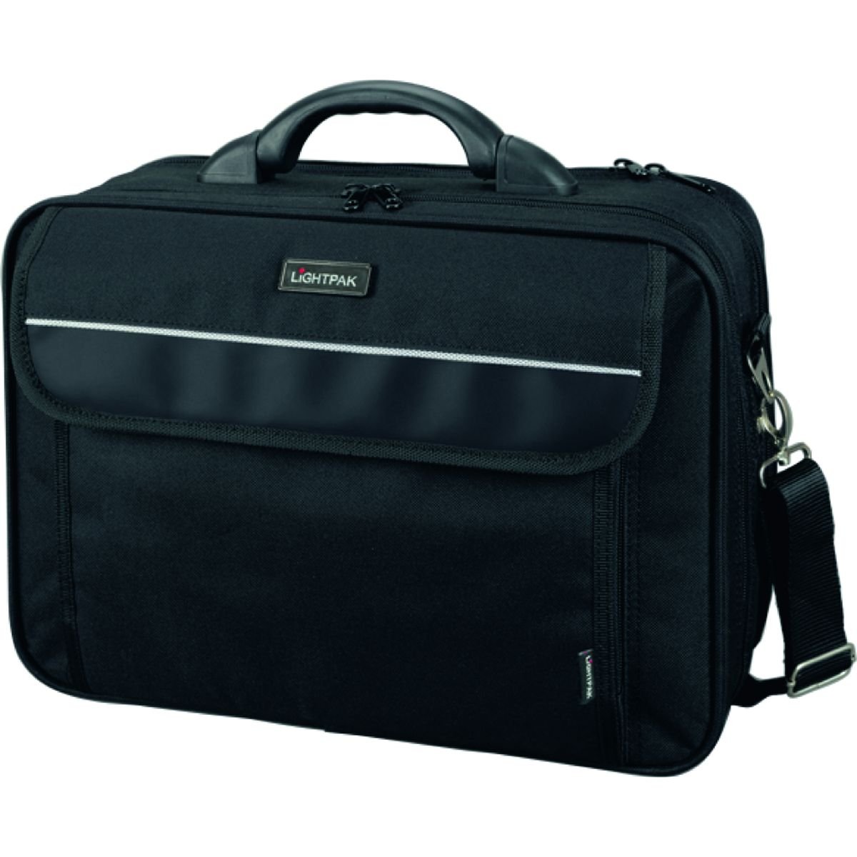 Lightpak - 46010 ARCO - business laptop bag for 17 inch laptop, nylon, black