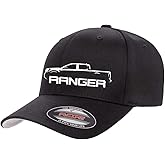 2019-23 Ford Ranger Dualcab Truck Outline Design Athletic Baseball Fitted Hat Cap