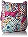 Vera Bradley Women's Cotton Mailbag Crossbody Purse, Wildflower Paisley, One Size