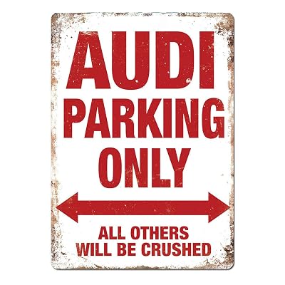 Audi Parking Only Metal Wall Sign Plaque Art Vag R8 S3 S4 Quattro V8