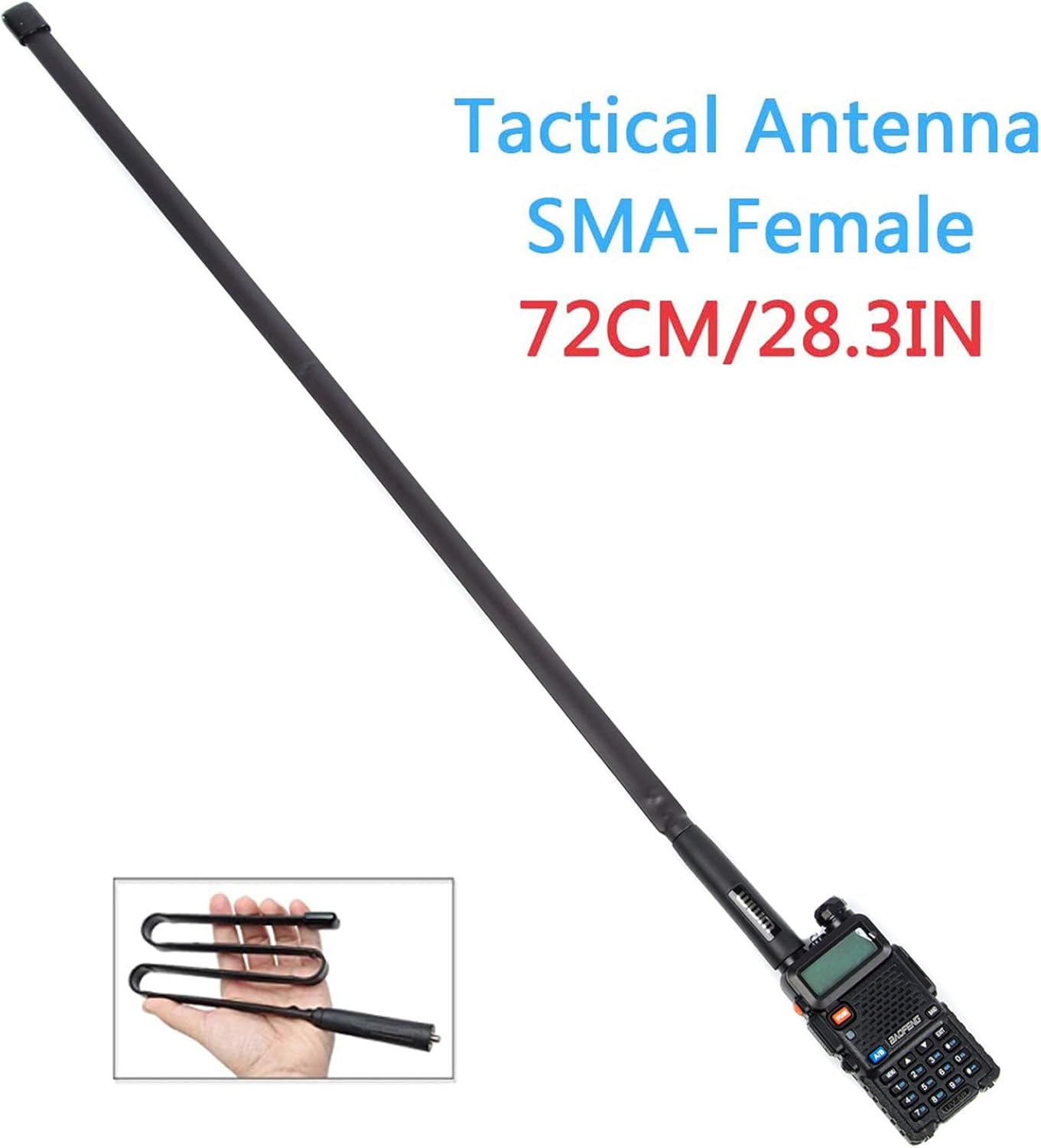 29 Inch Foldable/Tactical Raido Antenna Walkie Talkies Dual Band UV VHF/UHF 144/430Mhz Antennas Two Way Radio Connector for Kenwood Baofeng UV-5R UV82 888S F8HP Retevis H777 by WMM (72 cm): Home Audio & Theater