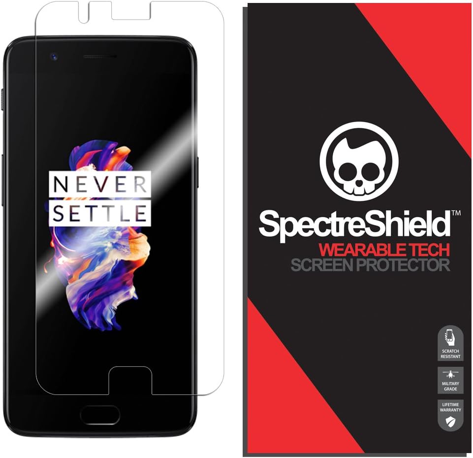 Spectre Shield Screen Protector for OnePlus 5 Screen Protector Case Friendly Accessories Flexible Full Coverage Clear TPU Film