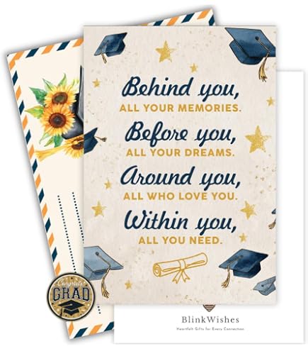 Amazon.com: BlinkWishes Graduation Card 2026, Congrats Grad Card