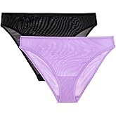 Smart & Sexy womens Mesh & Lace Cheeky Brief Panties, Available in Multi Packs