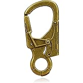 Ahiller Muscular Carabiner Hook,3.1" Alloy Thick Keychain Clip for Man, Outdoor Camping, Hiking Accessories, Key Ring