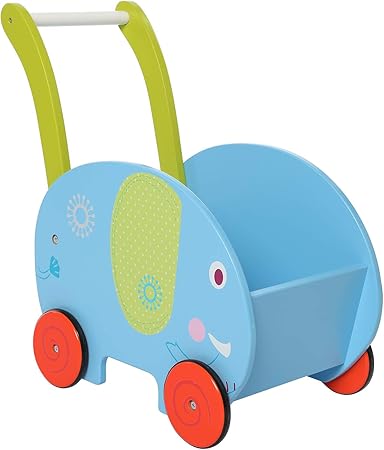 wooden push along walker