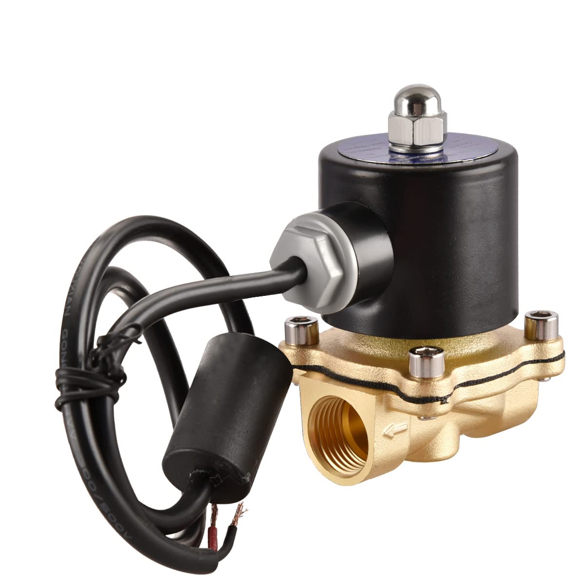 Heschen Brass Electric Solenoid Valve, 2W-200-20J, PT3/4'', DC12V, Direct action Water Air Gas, Normally Closed, Replacement Valve