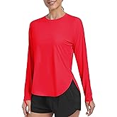 addigi Women's Sun Shirt UPF 50+ Long Sleeve Workout Tops Running Hiking UV Protection Shirts Quick Dry Outdoor Clothing