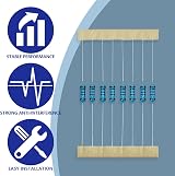 Innfeeltech 100 Pcs 1/2W 1% 1KΩ Metal Film Resistor Kit view 6