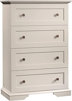 Amazon Com Sauder New Grange 4 Drawer Chest Cobblestone Finish