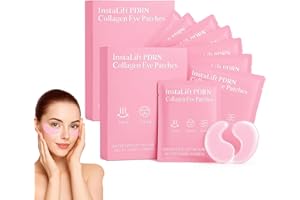Instalift PDRN & Collagen Patches, 8 Pairs Under Eye Mask for Dark Circles & Puffiness, Hydrates and Reduces Appearance of Fi
