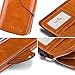 Yafeige Large Luxury Women's RFID Blocking Tri-fold Leather Wallet Zipper Ladies Clutch Purse(1-Waxed Brown)