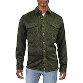 Weatherproof Vintage Mens Sherpa Lined Coatigan Cardigan Sweater Green XL