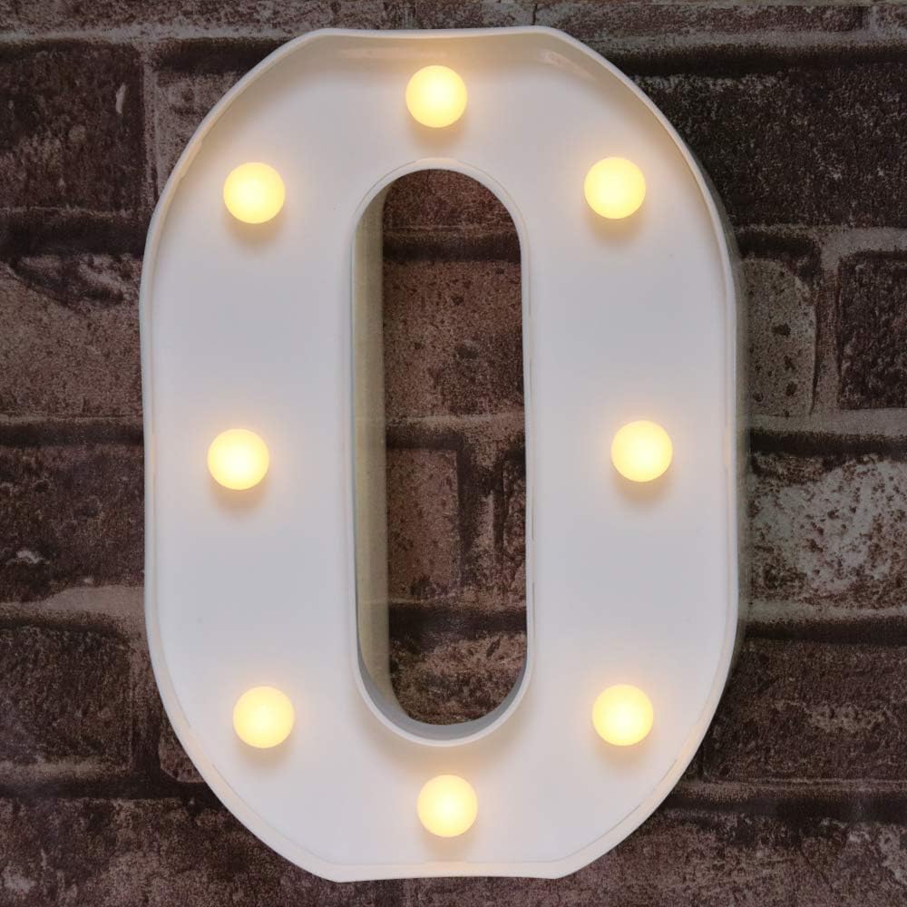 Pooqla LED Marquee Letter Lights Sign, Light Up Alphabet Letters for Wedding Birthday Party Christmas Home Bar Decoration