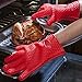 BakeitFun Silicone Gloves (Medium, Red) (Black, Other)