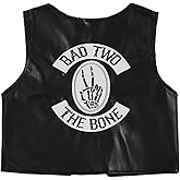 Bagilaanoe Toddler Baby Boy Girl 2nd Birthday Outfit Bad Two The Bone Letter Printed Vest Sleeveless Tops Jacket Waistcoat