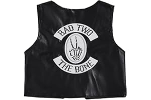 Bagilaanoe Toddler Baby Boy Girl 2nd Birthday Outfit Bad Two The Bone Letter Printed Vest Sleeveless Tops Jacket Waistcoat