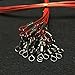Mimilure 150LB Heavy Duty Stainless Steel Fishing Wire,High-Strength Fishing Line Leaders with Swivels and Snaps,20 PCS,Black/Red/Green (Red)