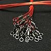 Red-19-Inch-Heavy-Duty-Stainless-Steel-Fishing-Wire-Leaders-Fishing-Line-Leaders-with-Swivels-and-SnapsPack-of-20