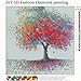 MXJSUA 5D Diamond Painting Full Round Drill Kits Pasted Arts Craft Home Wall Decor Colorful Tree 12x12inch