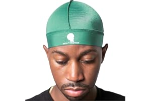 Royalty Headwear Silky Wave Cap for 360, 540 & 720 Waves, Soft Breathable Durag Skull Cap Beanie for Men