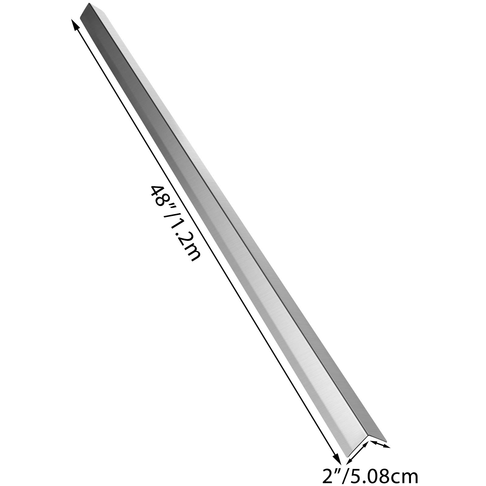 VEVOR Stainless Steel Corner Guards 2 x 2 x 48 inch Metal Wall Corner Protector Pack of 10 Corner Guards 20 Ga 304 Stainless Corner Guard with 90-Degree Angle for Wall Protection and Decoration