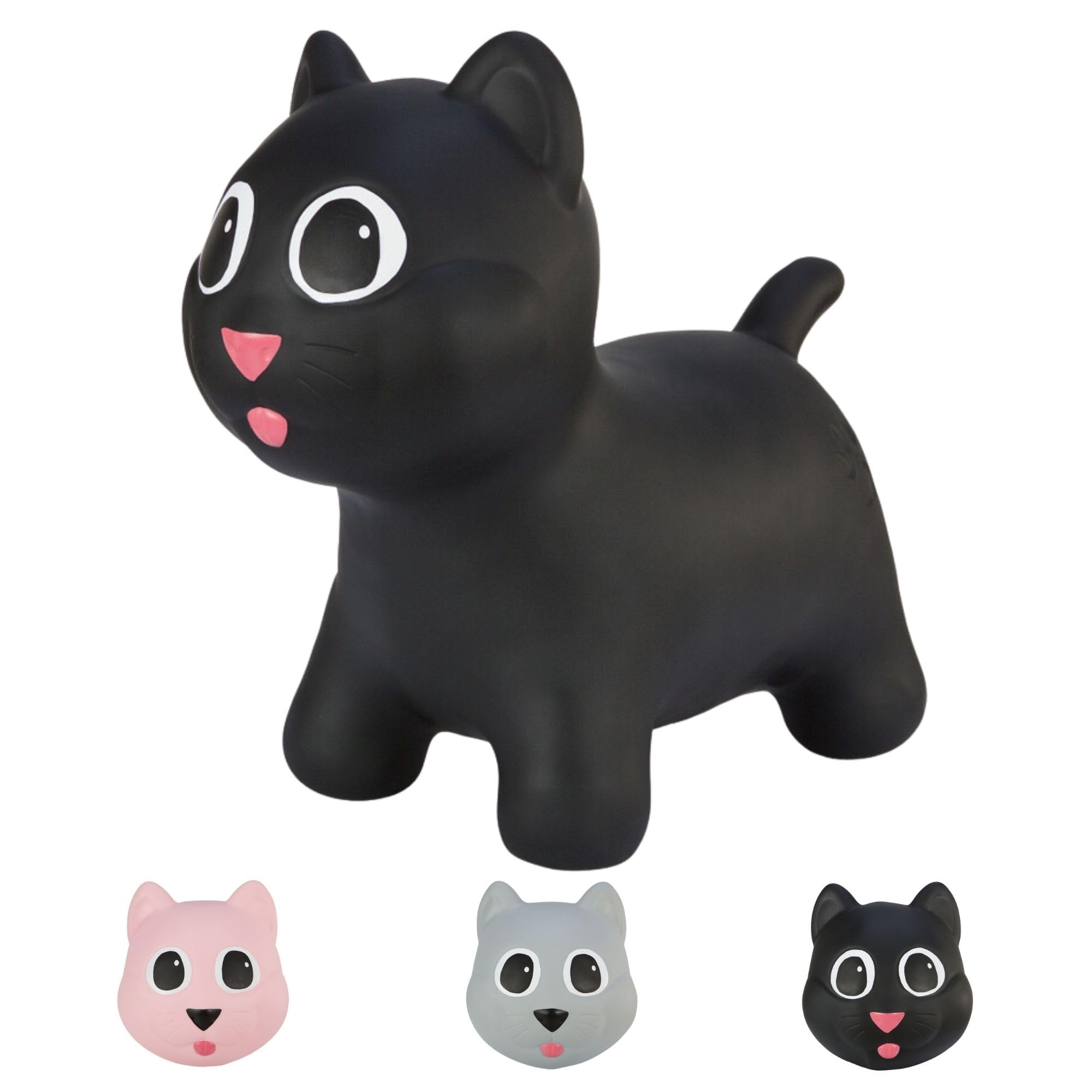 Hoppimals T-TFF-NN163 Tootiny Space Hopper for Kids-Bouncing Animal from 1 Year and Above, Black